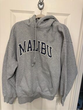 Brandy Melville Gray 'Malibu' Pullover Hoodie